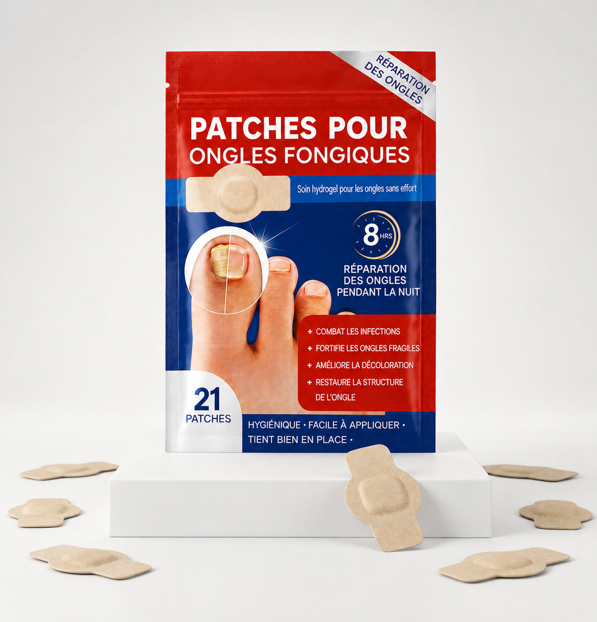 Bellia's -Patchs Réparateurs pour de Plus Beaux Ongles de Pieds