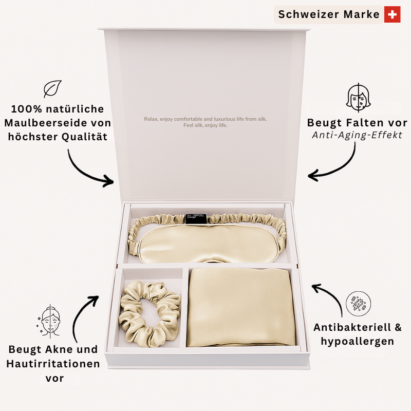 Ensemble 100% soie de mûrier – pour une peau et des cheveux sains